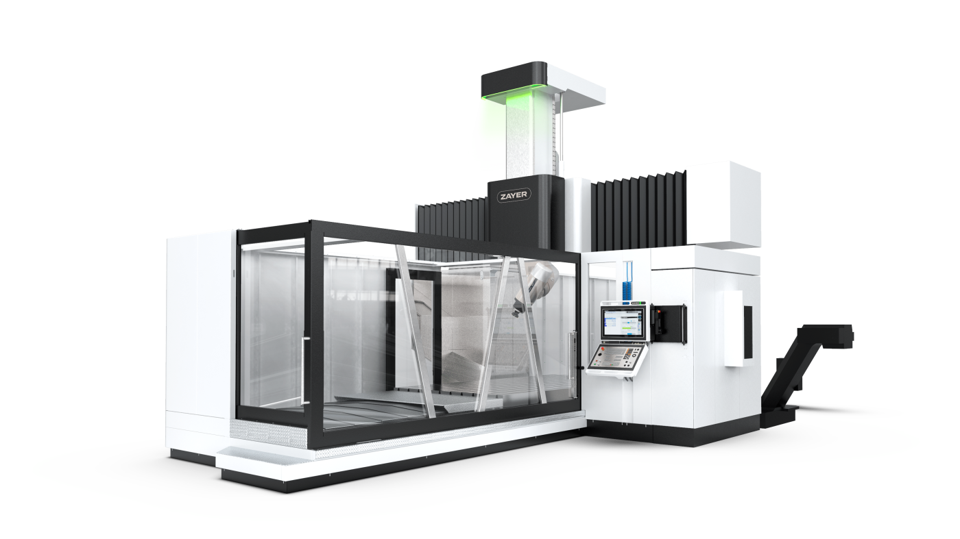 Moderne CNC-Fräsmaschine von Zayer EMC für präzise Bearbeitung.