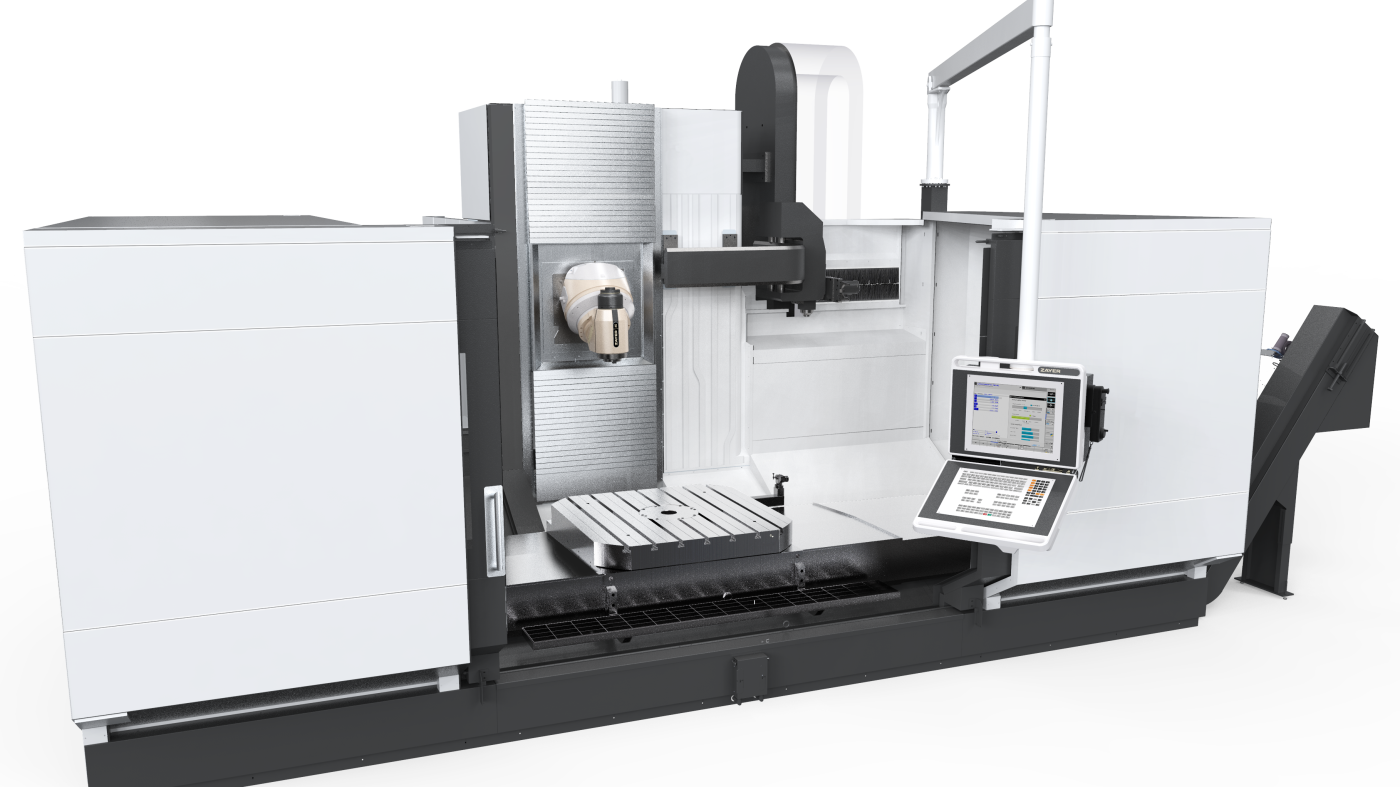 Hochpräzise CNC-Fräsmaschine von Zayer EMC für industrielle Bearbeitung.