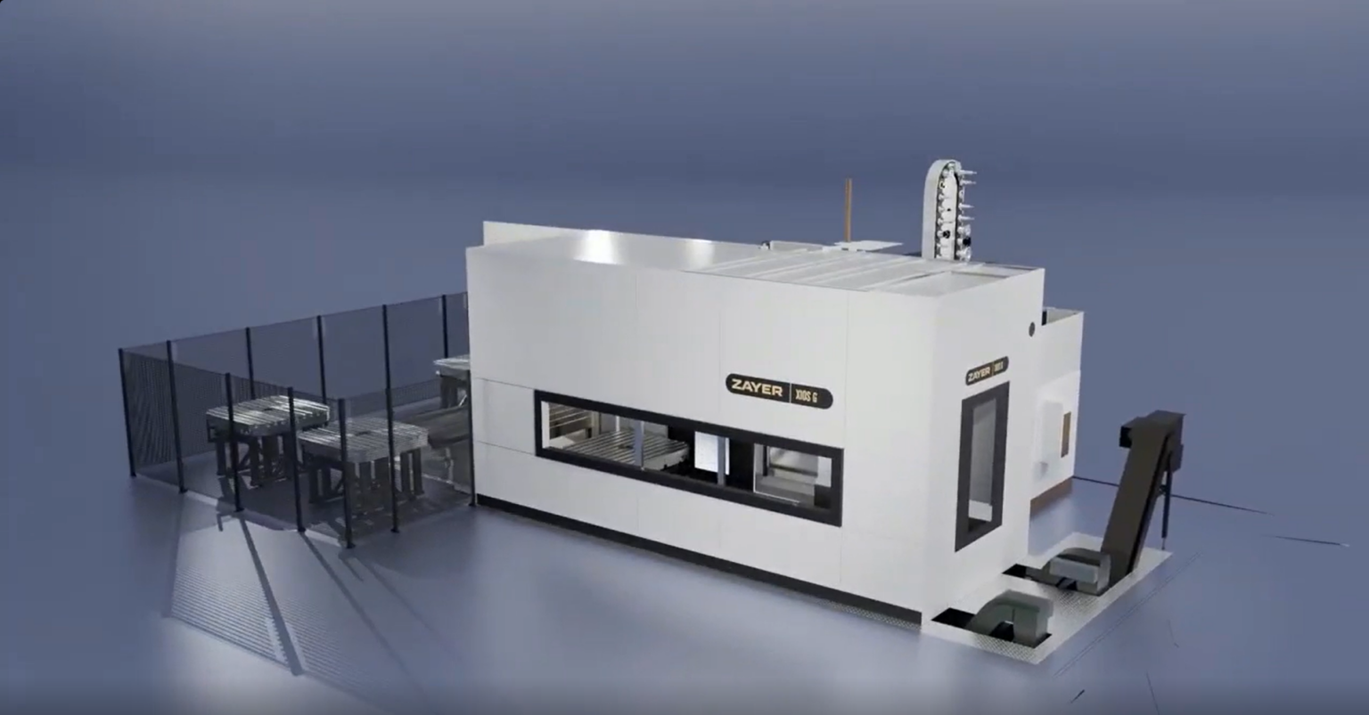 Moderne CNC-Fräsmaschine von Zayer EMC für präzise Bearbeitung.