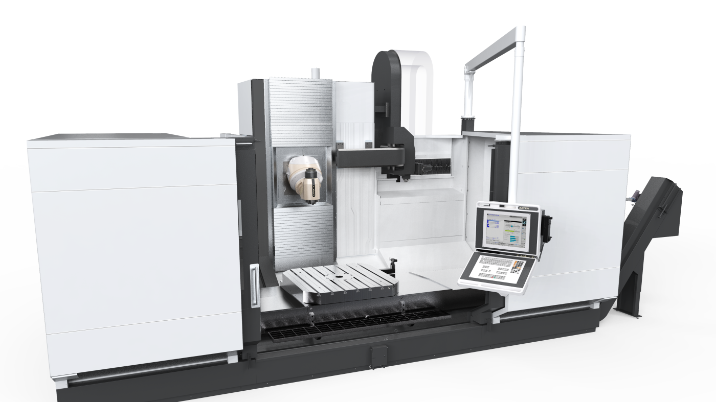 Hochpräzise CNC-Fräsmaschine von Zayer EMC für industrielle Bearbeitung.