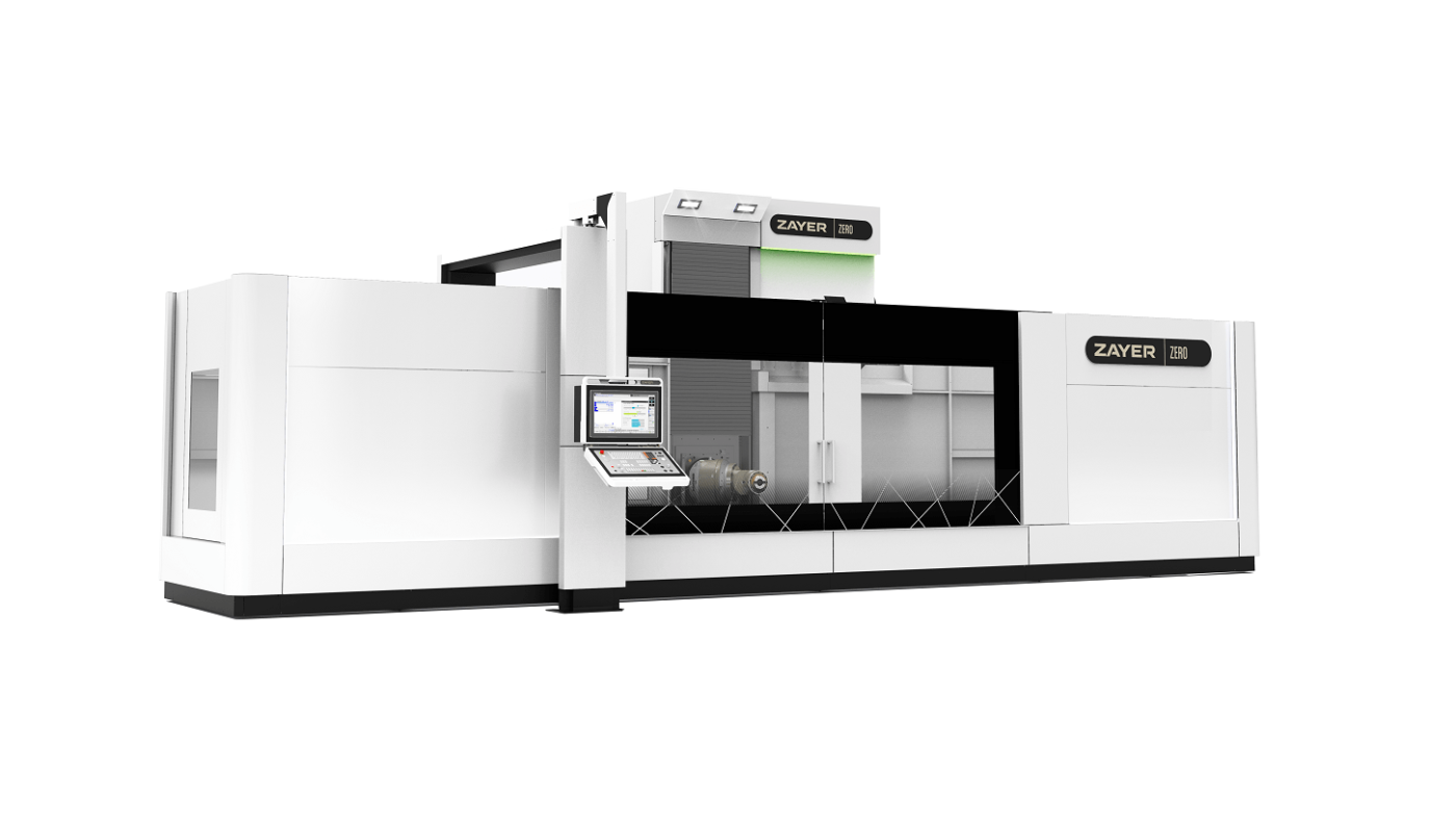 Moderne Zayer EMC CNC-Fräsmaschine für präzise Bearbeitung.