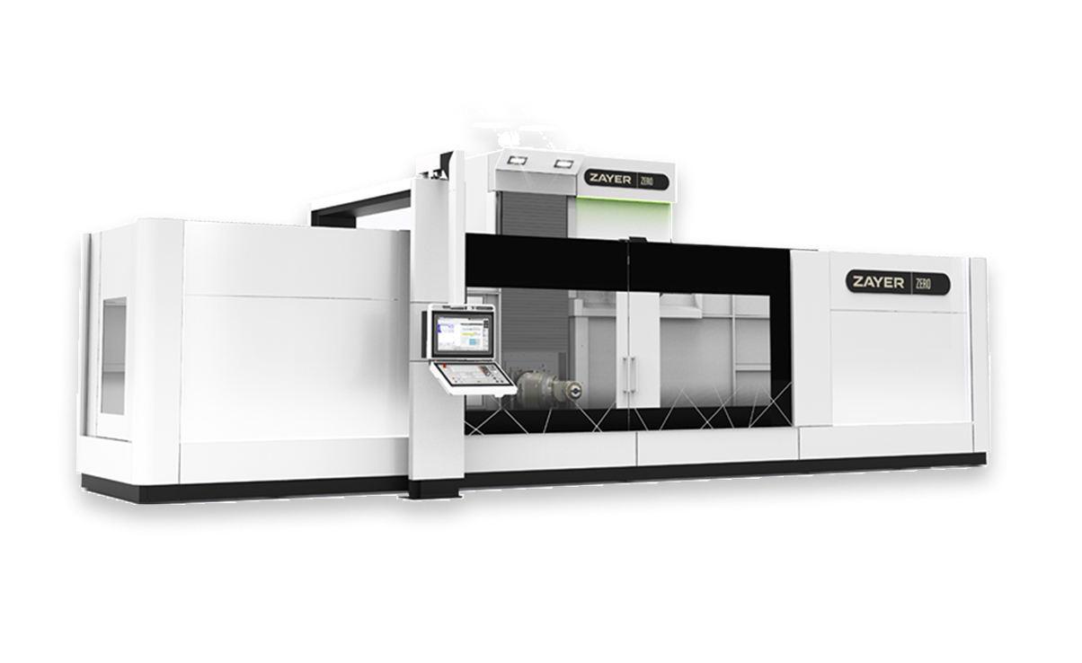 Moderne Zayer EMC CNC-Fräsmaschine für präzise Bearbeitung.